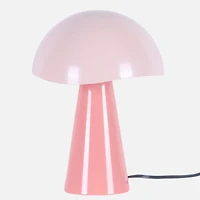 Annette Mushroom Table Lamp - Rose Tan