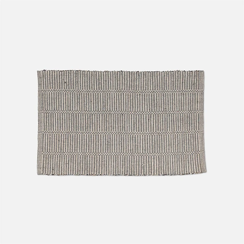 Broken Stripe Accent Rug - Natural