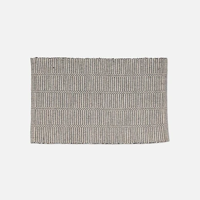 Broken Stripe Accent Rug - Natural