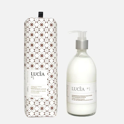 Lucia Hand and Body Lotion, Lindsee Flower and Goat Milk