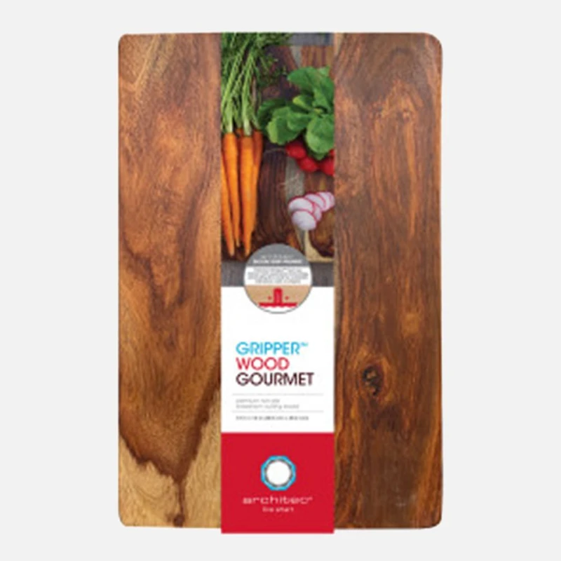 Bradshaw Architec Cutting Board with Gripper, 12" x 16" - Acacia