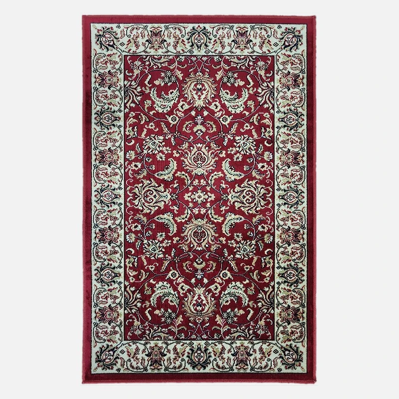 Camille Art silk Rug - Red