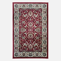 Camille Art silk Rug - Red
