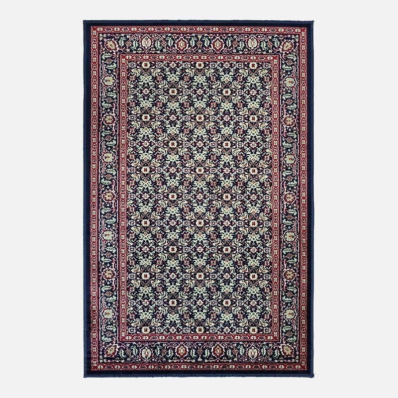 Klime Art Silk Rug - Navy