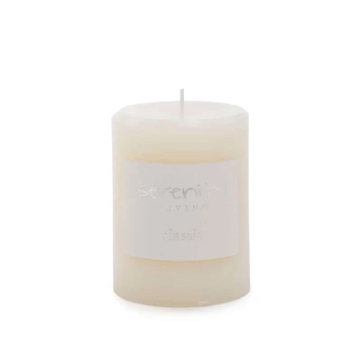 Serenity 4" Candle Pillar - Ivory