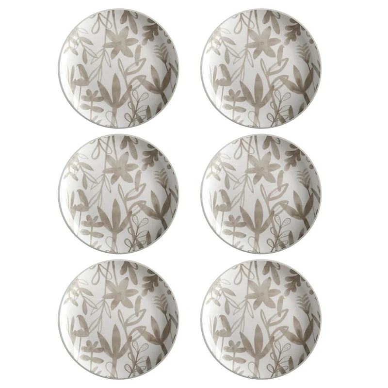 Set of 6 Dusk Taupe Dinner Plates by Maxwell & Williams (26.5 cm) - Taupe
