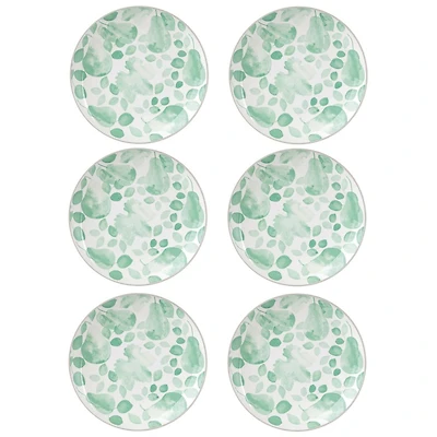 Set of 6 Giverny Green Dinner Plates by Maxwell & Williams (26.5 cm) - Green