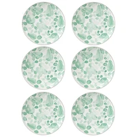 Set of 6 Giverny Green Dinner Plates by Maxwell & Williams (26.5 cm) - Green
