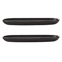 Set of 2 Caviar Platters by Maxwell & Williams (40 x 12 cm)