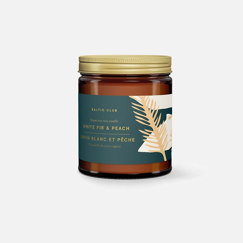 Candle White Fir & Peach 