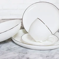 Strand Platine 20-Piece Dinnerware Set