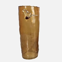 Bird Perch Vase - Amber