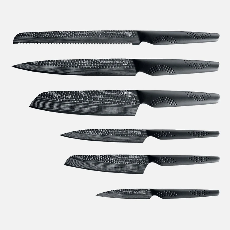 iD3 Black Samurai Bloc de couteaux Gozen 7 pièces