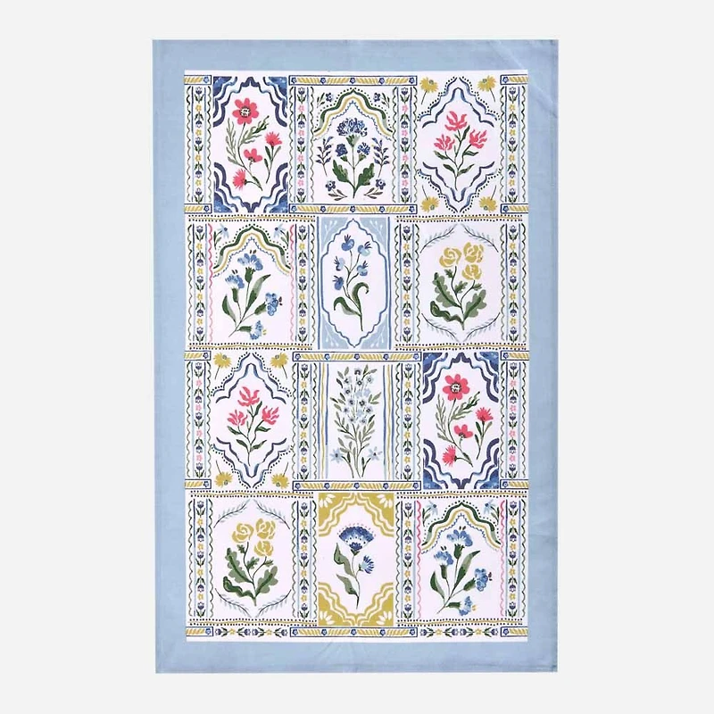 Boho Floral Tea Towel