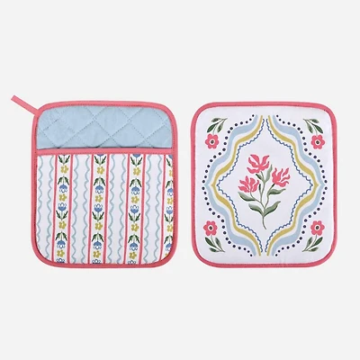 Boho Floral Pot Mitt