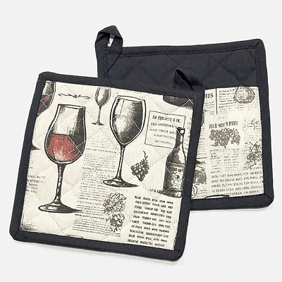 Bordeaux Pot Holders, Set of 2