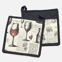 Bordeaux Pot Holders, Set of 2
