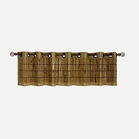 Bamboo Grommet Valance - Tortoiseshell (72" x 12")