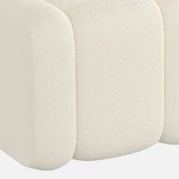 BRAZIE BUBBLE Ottoman - Ivory