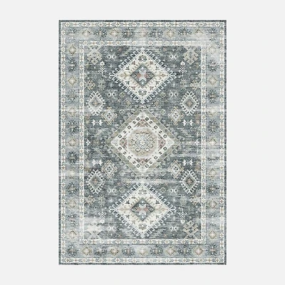 Tapis Brio lavable - Noir, Ivoire