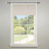 Sheer Bamboo Ring Valance - Off-White (48" x 12")