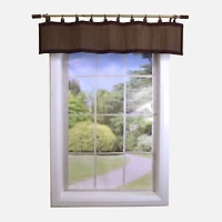 Sheer Bamboo Ring Valance - Espresso (48" x 12")