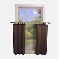 Sheer Bamboo Ring Tier - Espresso (48" x 36")