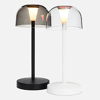 Lampe de table DEL avec abat-jour, bulle - Blanche