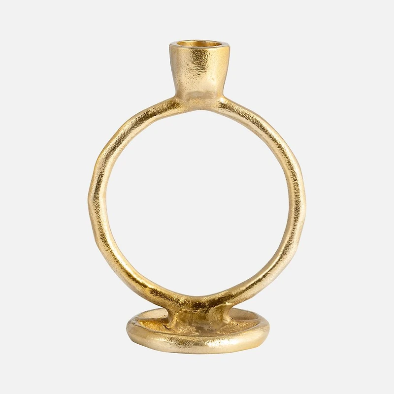 Bougeoir de bougie conique à anneau rond, po