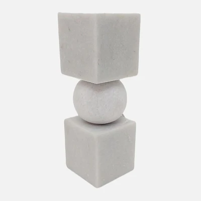 Chunky Marble Candle Holder by Sagebrook Home