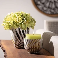Tropical Patterned Container - 8.75''