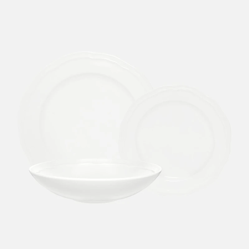 Casa Domani Florence Dinner Set, 12 piece - White