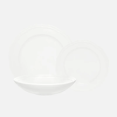 Casa Domani Florence Dinner Set, 12 piece - White