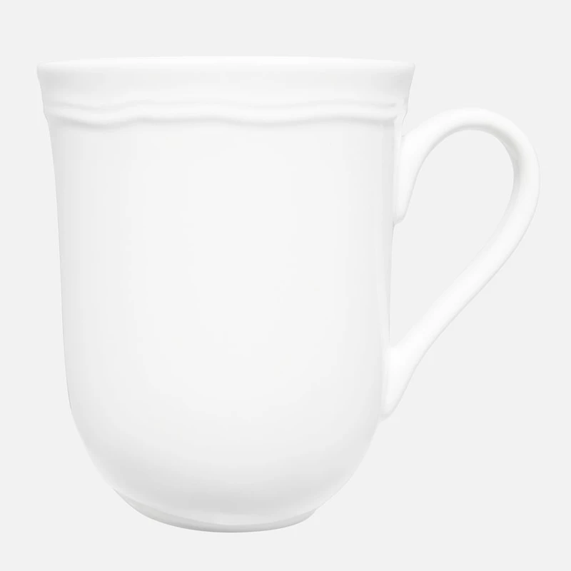 Casa Domani Florence Embossed Mug - White