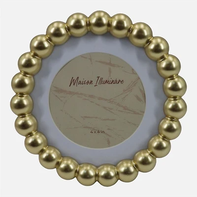 Matted Beaded Picture Frame - 6 x 6"