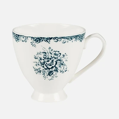 Casa Domani Rosetta Blue Footed Mug