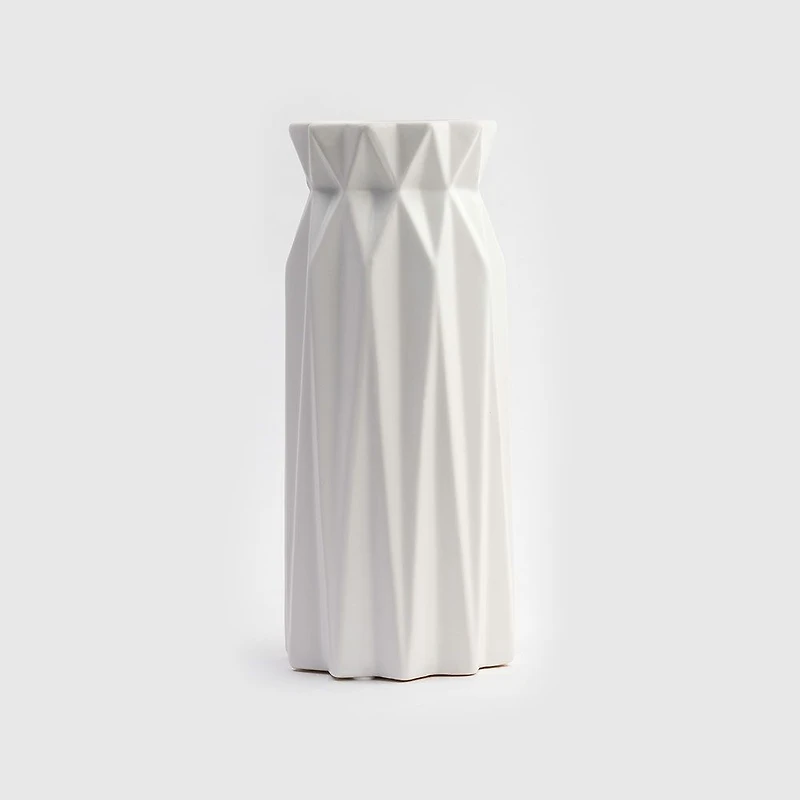 Origami Ceramic Vase 7.25