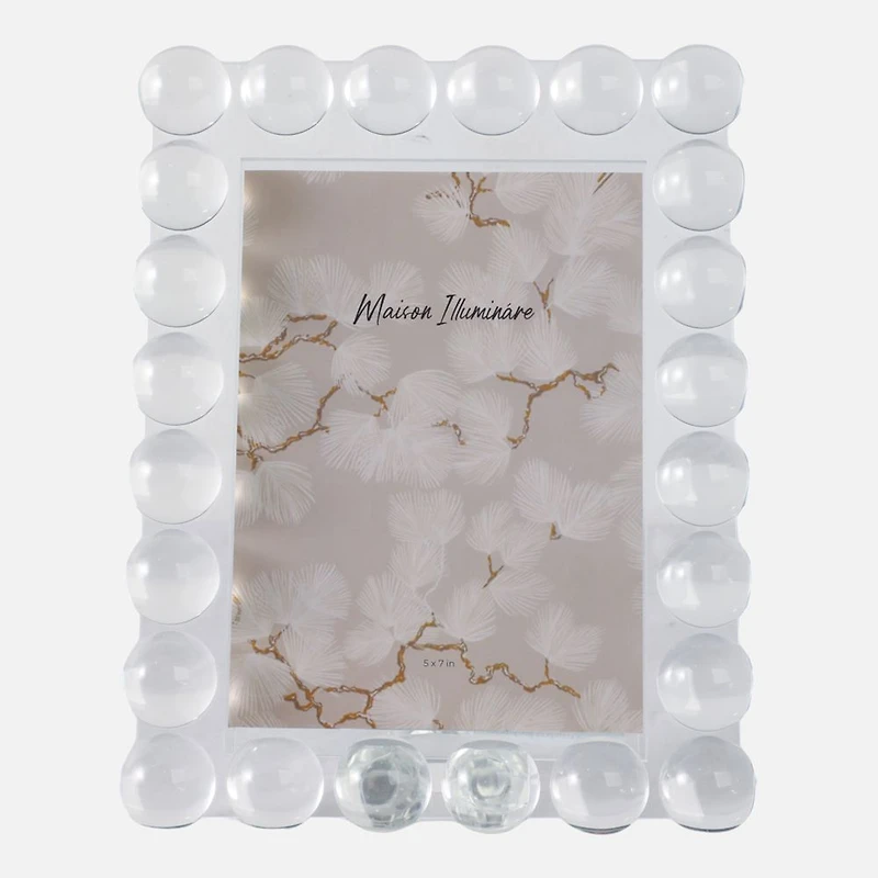 Sagebrook Home Cadre Photo Bulles en cristal - 4"x 6"