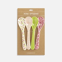 Demdaco Mini cuillères, ensemble de 4 - Tons roses