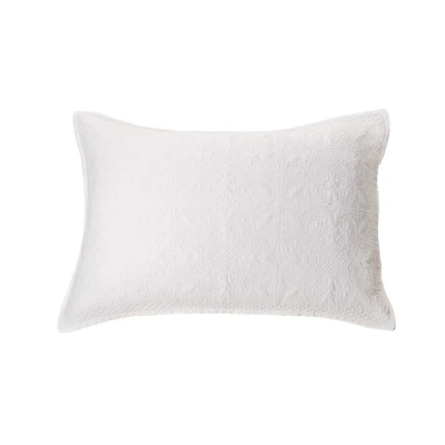 Carmen White Pillow sham