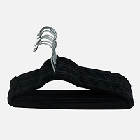 Cintres en velours, paquet de 10 - Noir