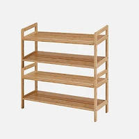 2-Tier Bamboo Shoe Rack