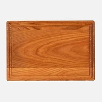 Chop Chop Cherry Wood Reversible Cutting Board with Groove