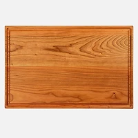 Planche à découper réversible en bois de cerisier avec rainure 17 po par Chop Chop