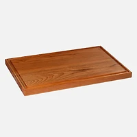Planche à découper réversible en bois de cerisier avec rainure 17 po par Chop Chop