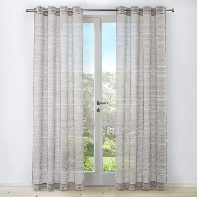 Rideau à œillets semi-transparent « Cliff »