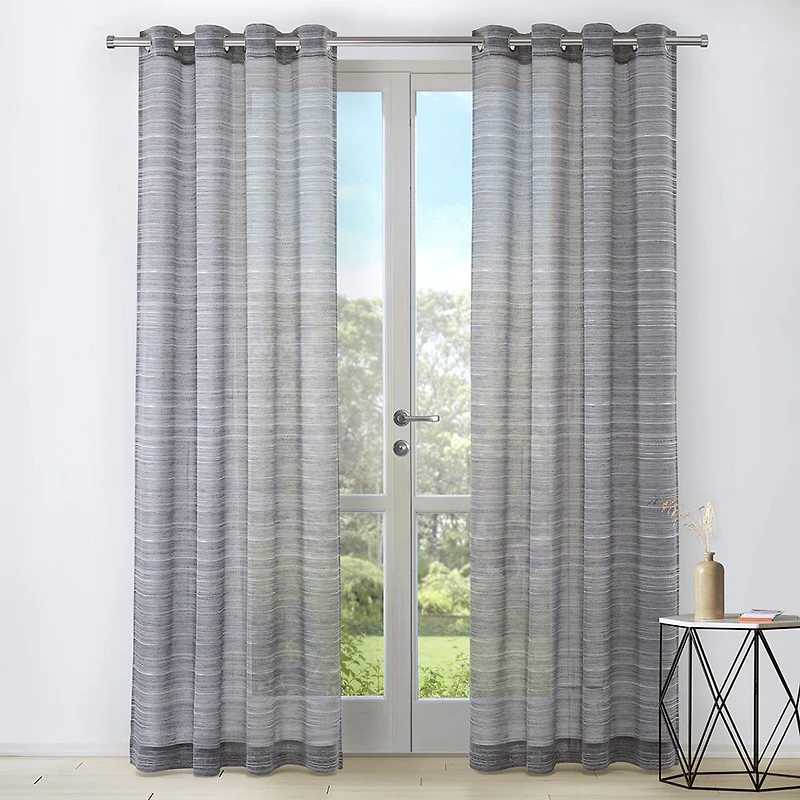 Rideau à œillets semi-transparent « Cliff »