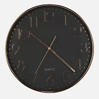 Rose Gold and Black Wall Clock