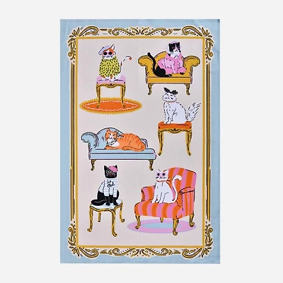 Coll Cats Tea Towel