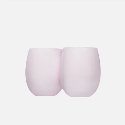 Corkcicle Sommelier Stemless Glasses, Set of 2 - Gloss Pink